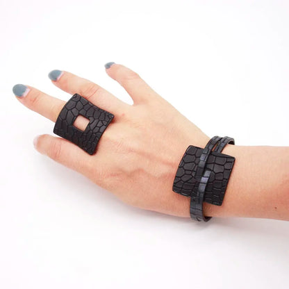 Leather Punk Things Handmade Rings