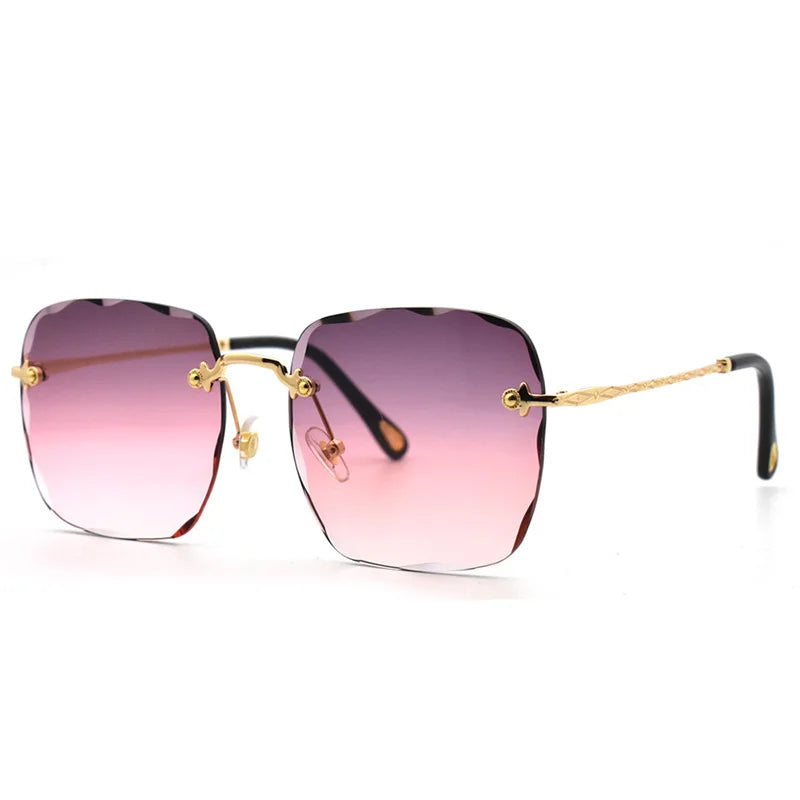Rimless UV400 High Quality Gradient Sunglasses