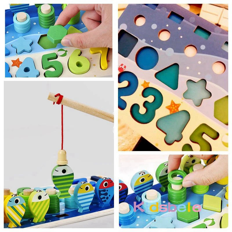 Math For Toddlers Educational Wooden Puzzle Toy