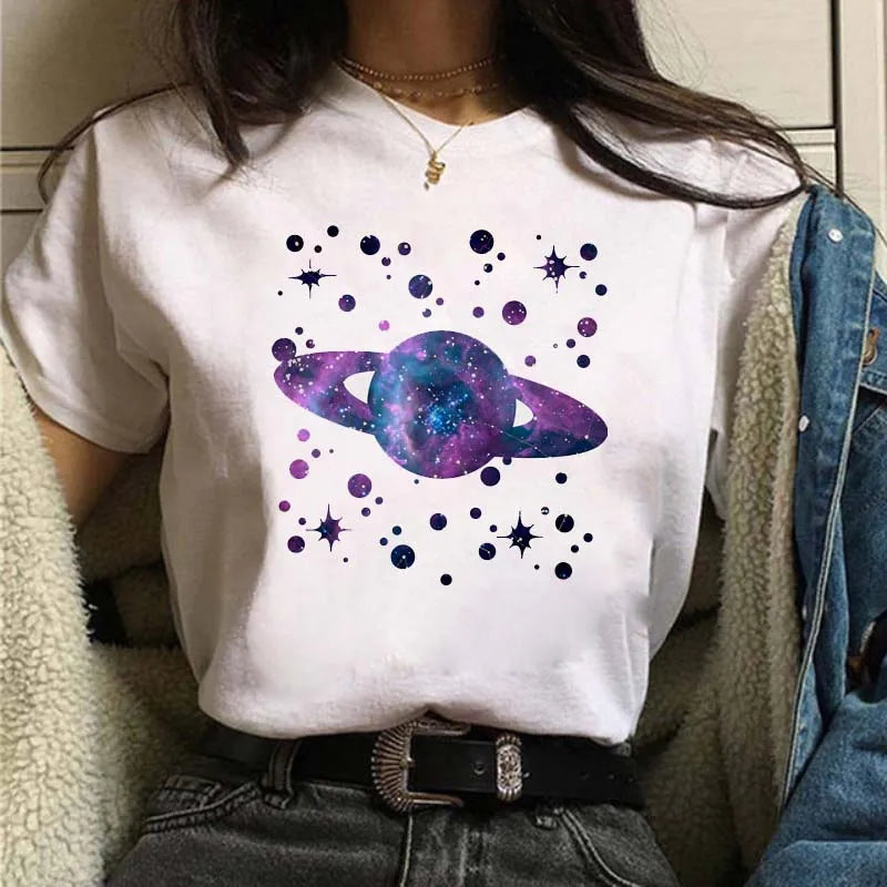 Moon Print T-shirts
