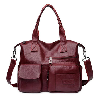 Luxury Shoulder PU Leather Crossbody Large Capacity Bag