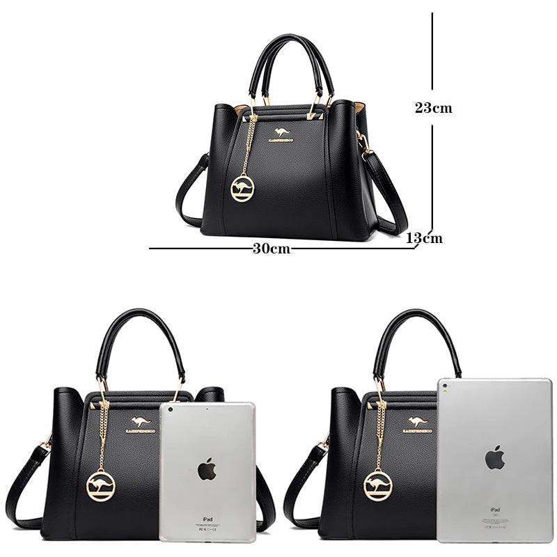 Luxury Soft Leather Shoulder Crossbody Bag