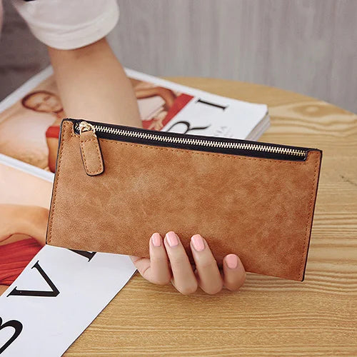 Wallet Long Money Coin Purse Leather Thin Card Holder Wallets