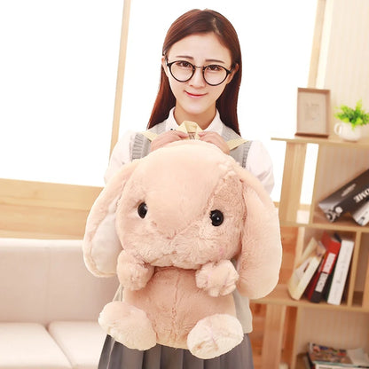Long Ear Rabbit Plush Bag Cute Doll KawaiiShoulder Backpack