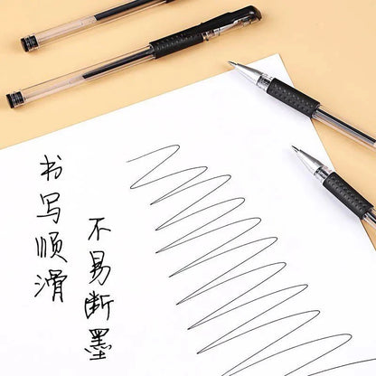 10/12/20/22Pcs Gel Pen Black/Blue ink 0.38/0.5/0.7mm Stationery