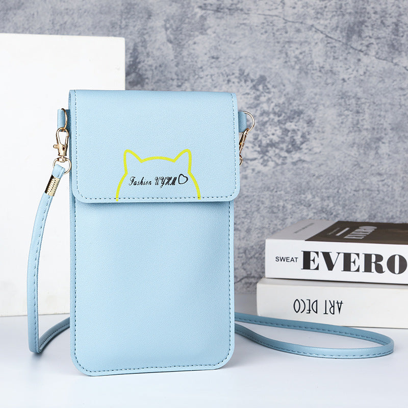 Touch screen mobile phone bag