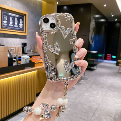 Electroplated Mirror iPhone Case Love Bracelet Apple