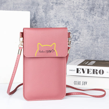 Touch screen mobile phone bag