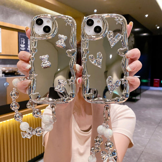 Electroplated Mirror iPhone Case Love Bracelet Apple