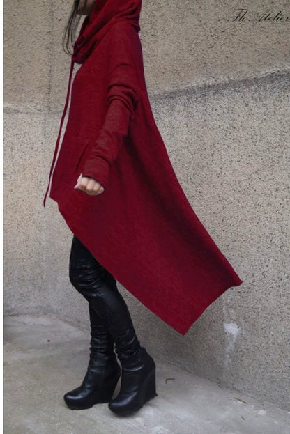 Trends European and N Pure Color Long Hoodie