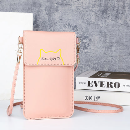 Touch screen mobile phone bag