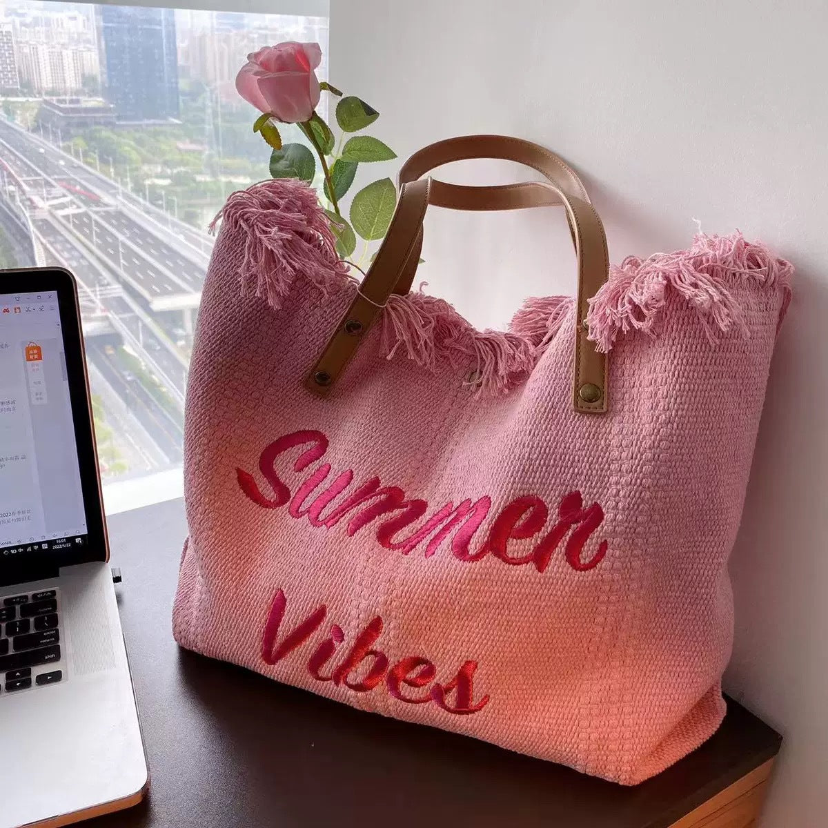 Niche Travel  Beach Tote Bag