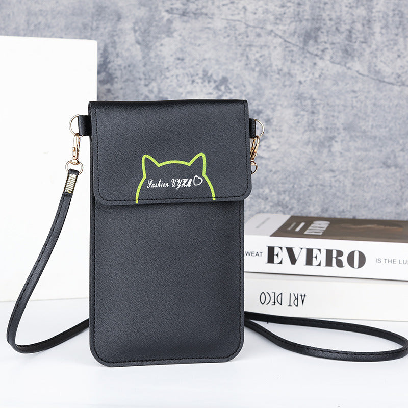 Touch screen mobile phone bag