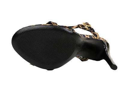 high-heeled buckle strap Shoes