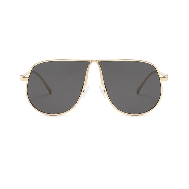 Oversize Square Vintage Alloy Gradient Elegant Sunglasses