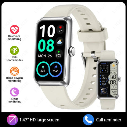 1.47-inch Blood Oxygen Heart Rate Sleep Health Monitoring Information Watch Smartwatch