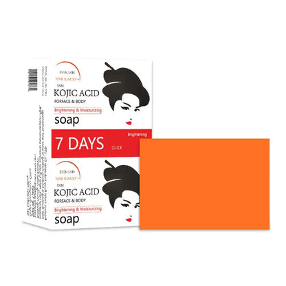 Handmade Kojic Acid Soap for Face & Body Deep Cleansing Oil Control Brighten Skin Tone Bath Soap