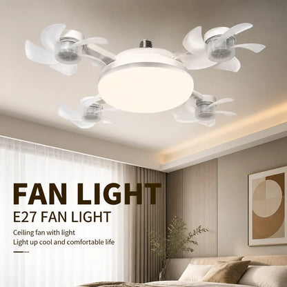 Drone Design Silent Ceiling Fan Light E27 Base Remote Controlled