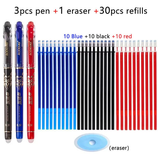 12Pcs/23Pcs/34Pcs/60Pcs Erasable Gel Pen Set