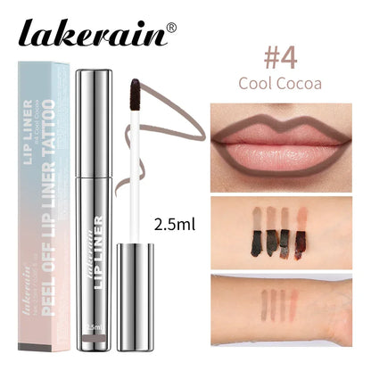 Waterproof Lip Liner Peel Off Tattoo Lipgloss Waterproof  Cosmetic