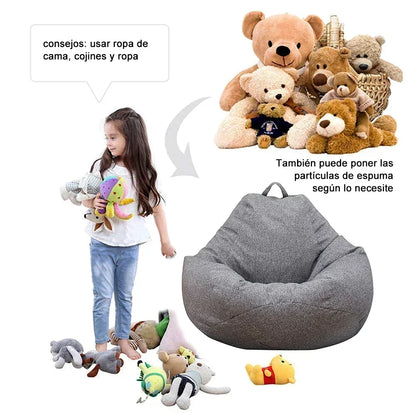 Large Bean Bag Chair Sofa Cover Without Filler Lazy Corner Seat