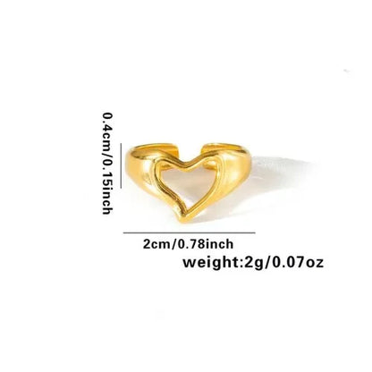 DANA Three-dimensional M Letter Ring