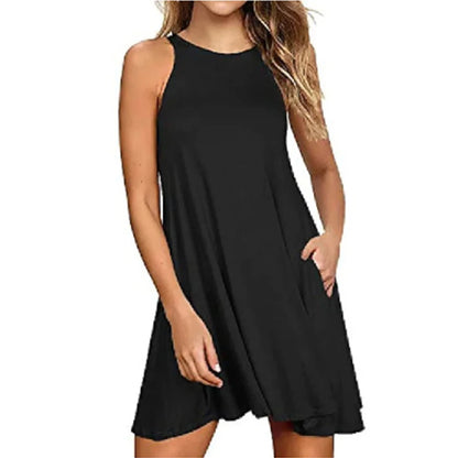 Casual Tank Pockets Dress