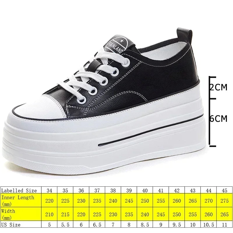 8cm 3 inch Leather Chunky Loafer Sneaker