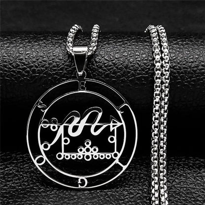 Sigeal Sigil De Lucifer Stainless Steel Satan Necklace