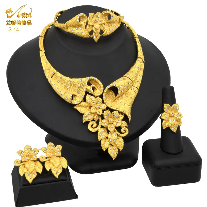 African Jewelry Big Necklace Jewelry Set