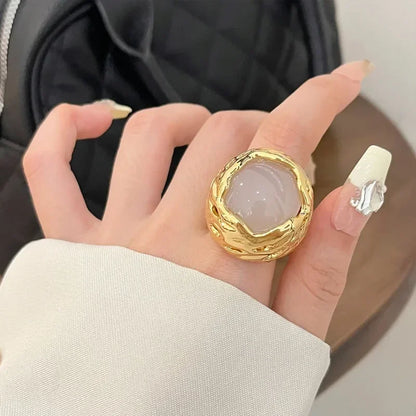 Pretty Geometric Big Finger Rings