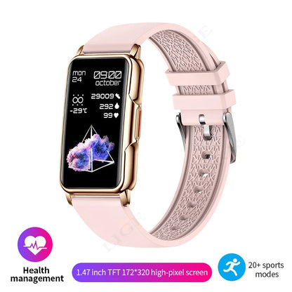 LIGE Smart Watch 1.47-inch Full Touch Screen Sports Fitness Tracker Waterproof