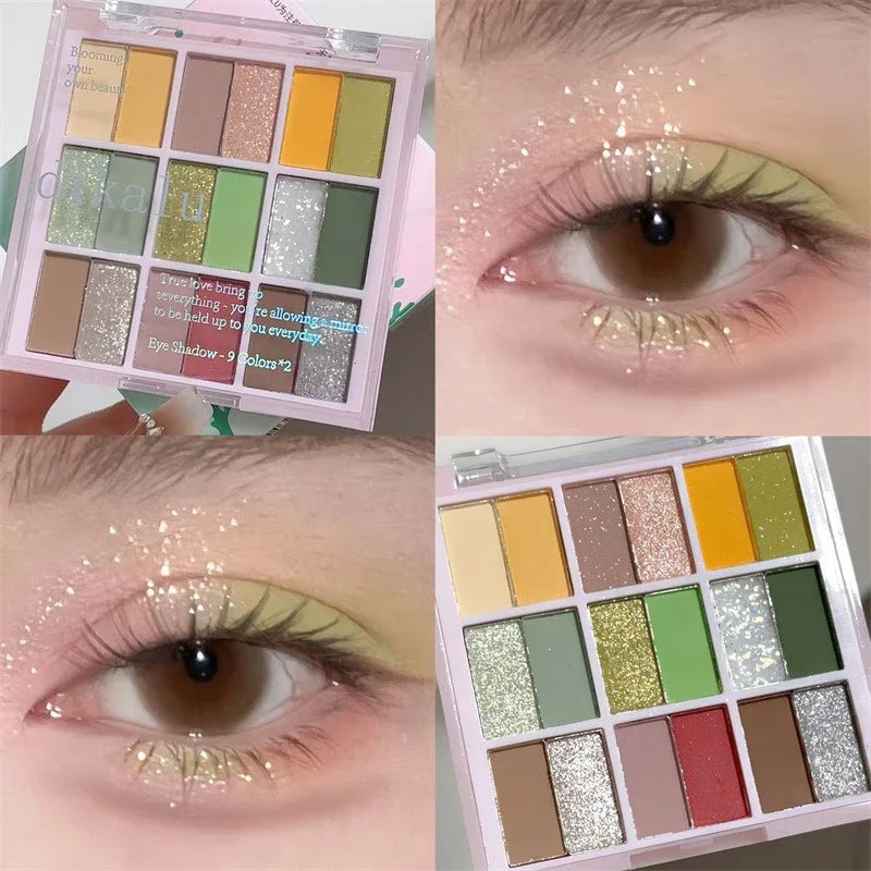 18Color Eyeshadow Palette Gliter for Eyes Shadow