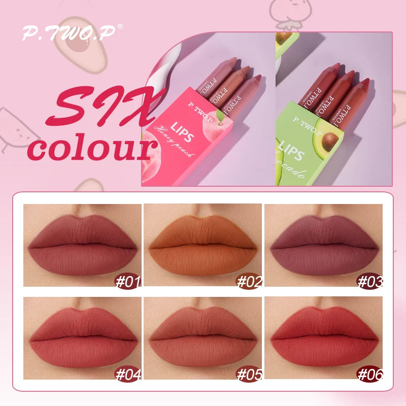 3 Pcs Different Colors Sexy Long Lasting Waterproof Matte Lipstick Set