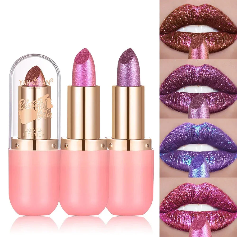 Metallic Matte Glitter Diamond Lipstick