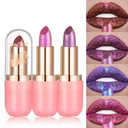 Metallic Matte Glitter Diamond Lipstick