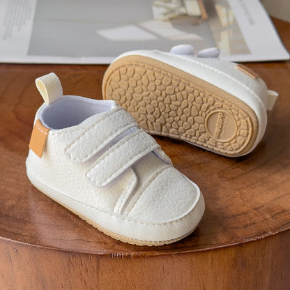 Leather Rubber Anti-slip Toddler First Walkers Shoes