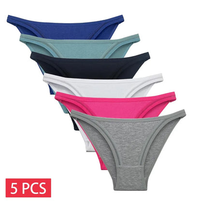 Cotton Briefs 5 PCS/SET Lace Seamless Panties Lingerie