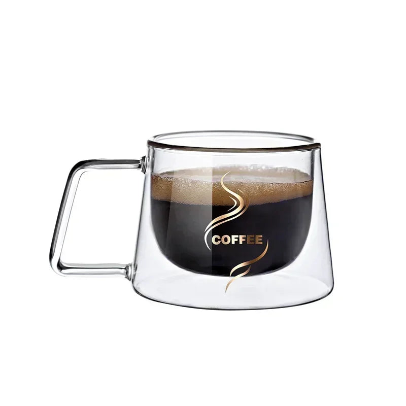 Double-Wall Heat-Resistant Glass Espresso Cup