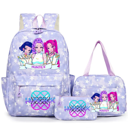 3Pcs/Set KPop Demon Hunter School Bags