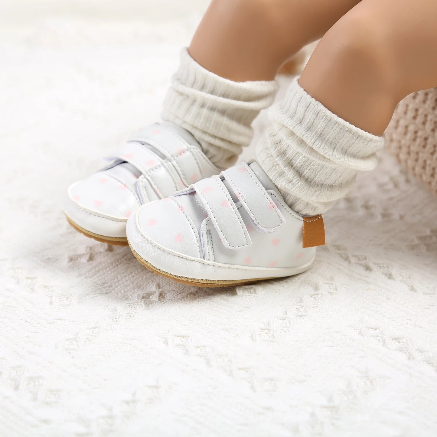 Leather Rubber Anti-slip Toddler First Walkers Shoes