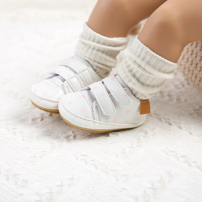 Leather Rubber Anti-slip Toddler First Walkers Shoes