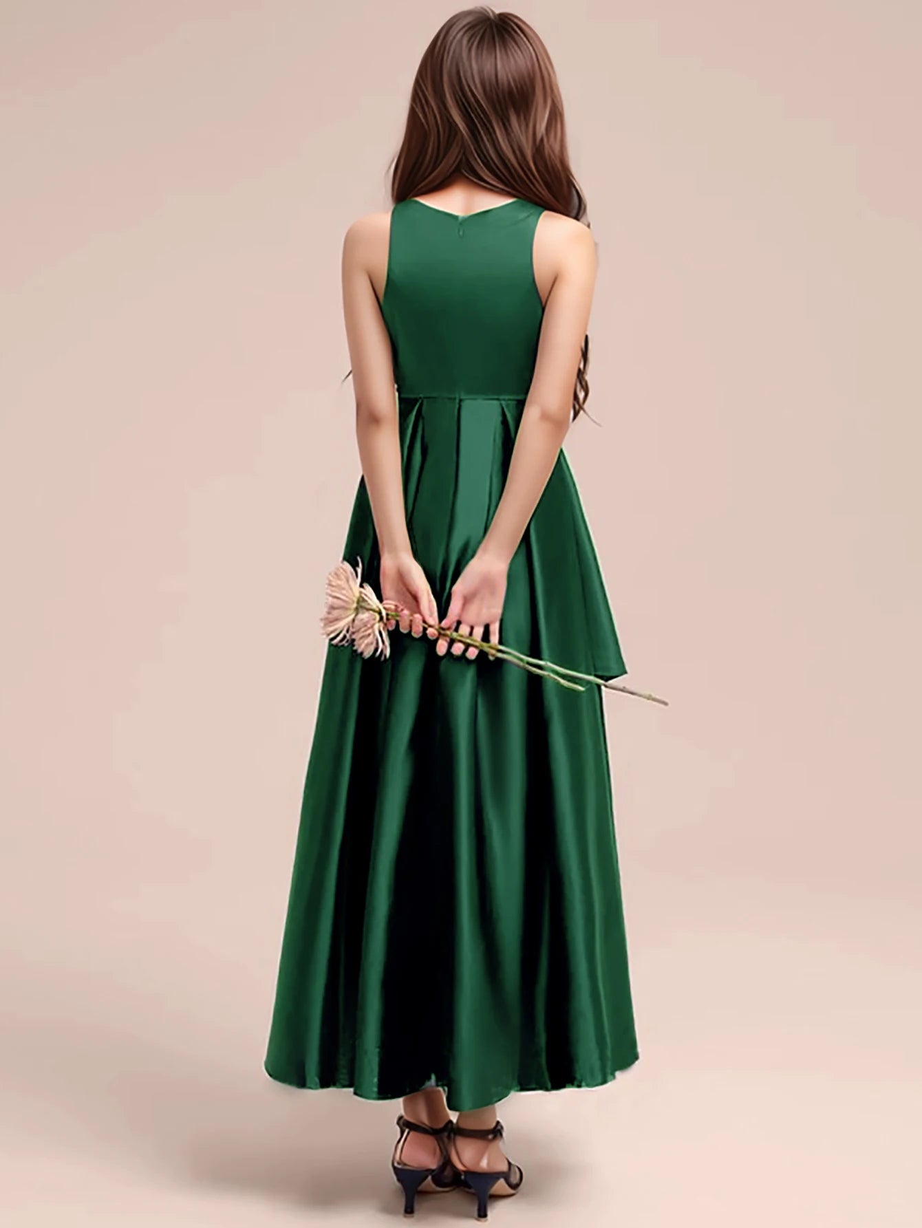 High Quality Dark Green Long Dresses For Teenage