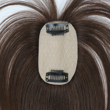 Real Human Hair Toppers Bangs 3D Hair Pieces with Thinning Hair Bangs