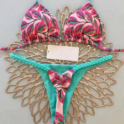 New Sexy Bikini Beach Swimsuit Two-piece Set