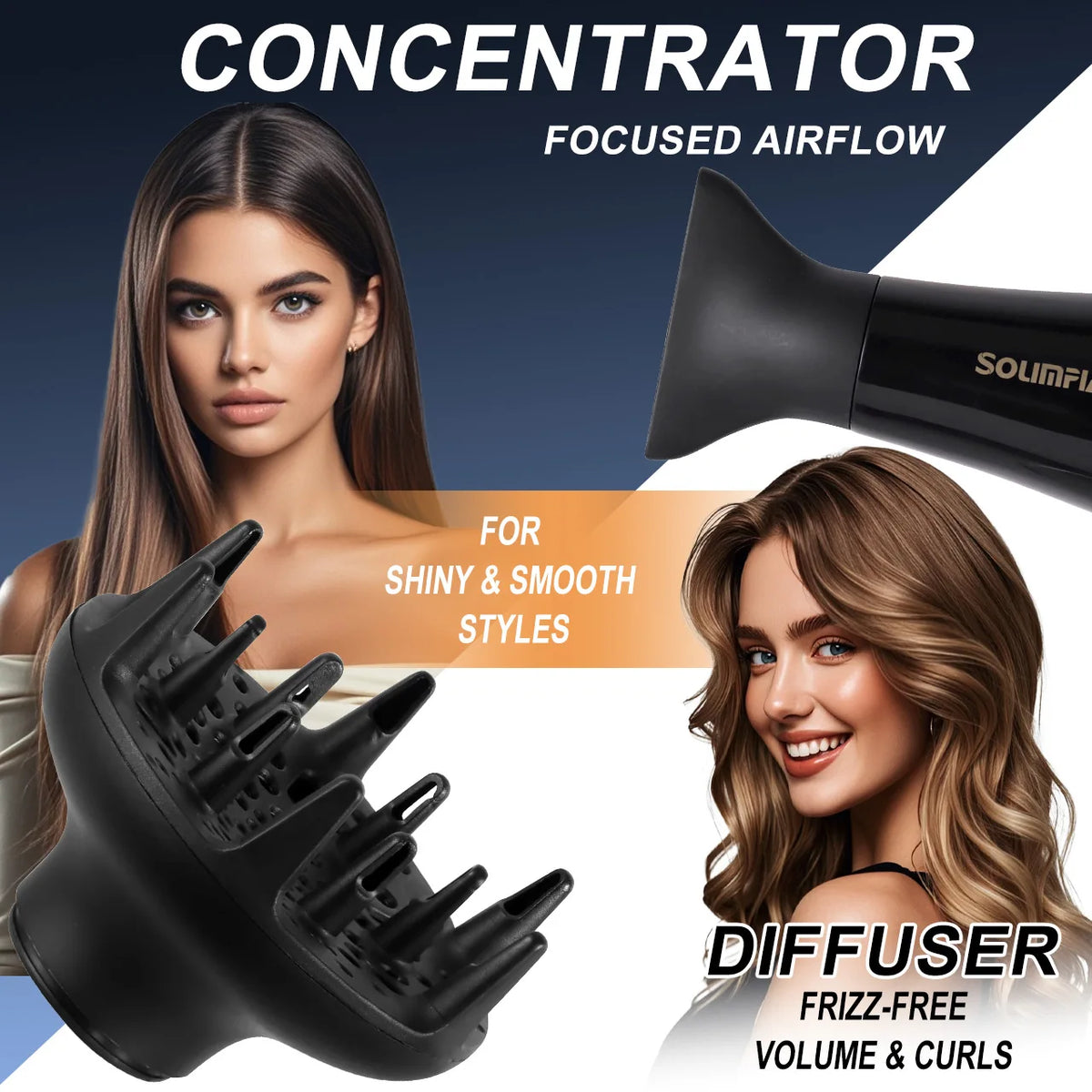 6-Level Professional Hair Dryer Salon Industrial Grade Quick Drying High Temperature Hair