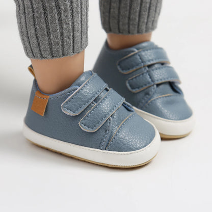 Leather Rubber Anti-slip Toddler First Walkers Shoes