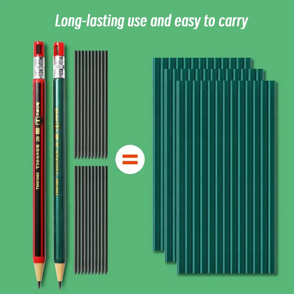 2.0mm Mechanical Pencils Set 2B Automatic Student Pencils