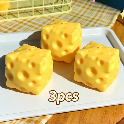 Squishy Square Cheese Squeeze Toys Slow Rebound Stress Relief