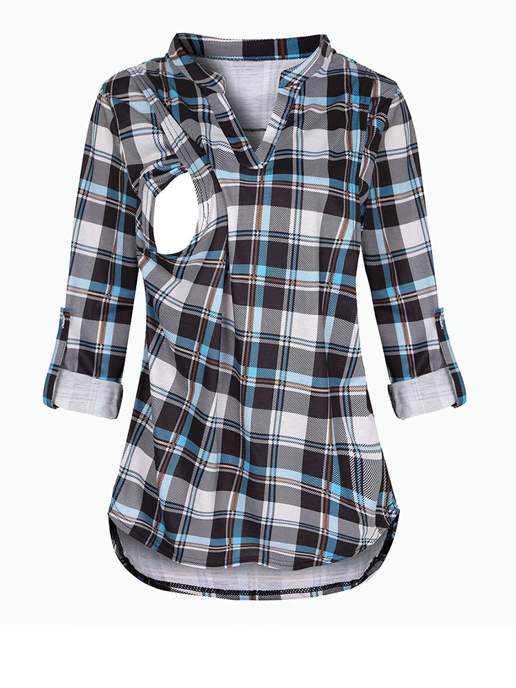 Maternity Breastfeeding T-shirt  Long Sleeve Pregnant